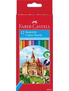 Класически цветни моливи Faber-Castell, 12 цвята