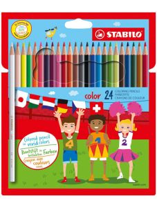 Комплект цветни моливи Stabilo, 24 цвята