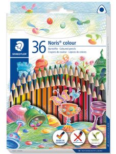 Комплект цветни моливи Staedtler Noris Colour 187, 36 цвята