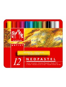 Комплект маслени пастели Caran d'Ache Neopastel, 12 цвята