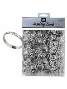 Комплект сребристи сватбени пръстени, 288 бр.