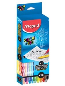 Комплект за рисуване Maped Color' Peps, 19 части