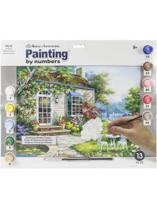 Комплект за лесно рисуване с акрилни бои Royal & Langnickel - Цветна градина