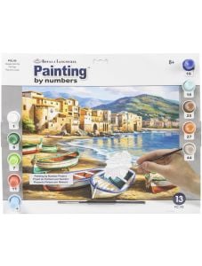 Комплект за лесно рисуване с акрилни бои Royal & Langnickel - Градски плаж