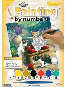 Комплект за лесно рисуване с акрилни бои - Котенца