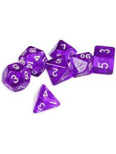 Комплект зарчета за настолни игри Dice4Friends: Dice Set - Purple, 7 бр.