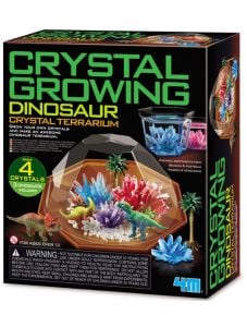 Креативен комплект 4M - Цветни кристали и динозаври