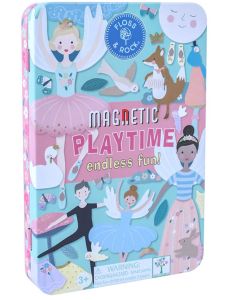 Кутия с магнити Floss & Rock, Magnetic Playtime, Enchanted - Балерини