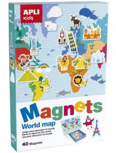 Магнитна игра Apli Kids - Карта на света