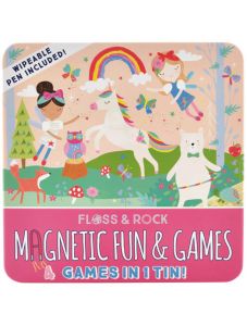 Магнитни забавления Floss & Rock, Magnetic Fun & Games 4 in 1, Rainbow Fairy - Феята на Дъгата