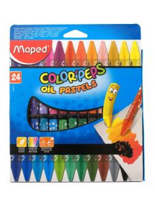 Маслени пастели Maped Color Peps, 24 цвята
