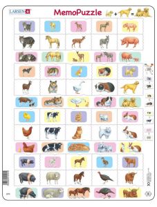 Детски пъзел Larsen: Животни, 40 части