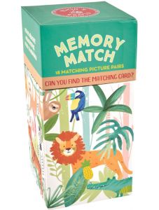 Мемори карти Floss & Rock, Memory Match Game, Jungle - Диви животни