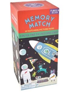 Мемори карти Floss & Rock, Memory Match Game, Space - Космонавт