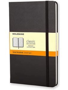 Голям тефтер Moleskine Classic с твърди корици, линирани листа