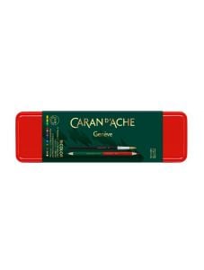 Комплект двувърхи цветни моливи Caran d'Ache, 12 цвята