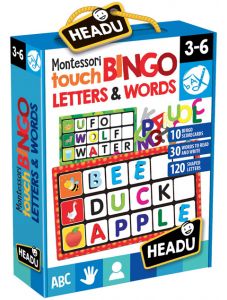 Образователна игра Headu Bingo - Докосни и разпознай букви и думи