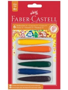Пастели Faber-Castell Finger, 6 цвята