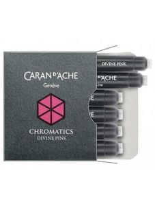Патрончета за писалка Caran d'Ache Chromatics 6 бр. - божествено розово