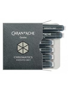 Патрончета за писалка Caran d'Ache Chromatics 6 бр. - безкрайно сиво