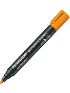 Перманентен маркер Staedtler Lumocolor с объл връх, оранжев