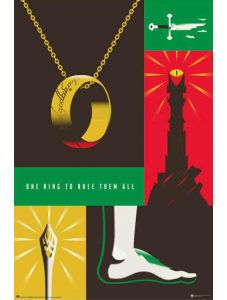 Голям плакат The Lord of the Rings 100th Anniversary