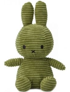 Плюшена играчка Miffy Sitting Corduroy - Маслинено зелен заек, 23 см.