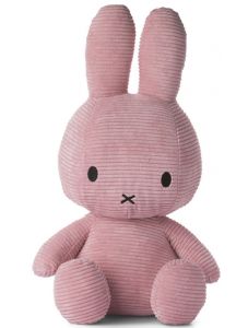 Плюшена играчка Miffy Sitting Corduroy - Розов заек, 50 см.