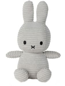 Плюшена играчка Miffy Sitting Corduroy - Светлосив заек, 23 см.