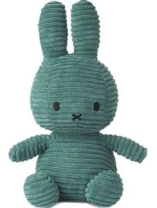 Плюшена играчка Miffy Sitting Corduroy - Тъмнозелен заек, 23 см.