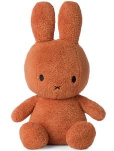 Плюшена играчка Miffy Sitting Terry - Ретро оранжев заек, 33 см.