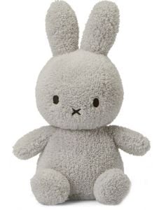 Плюшена играчка Miffy Sitting Terry - Светлосив заек, 23 см.