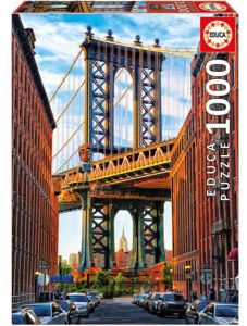 Класически пъзел Educa: Манхатънският мост, 1000 части