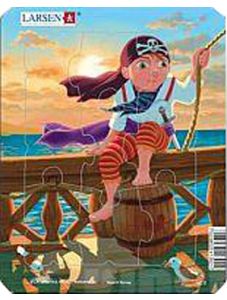 Детски пъзел Larsen: Пирати, 5 части