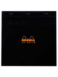 Черен блок - пад Rhodia Basics Le Carré №210 с 80 листа на малки квадратчета