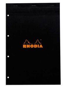 Черен блок - пад Rhodia Basics №20 в А4+ формат с 80 листа на малки квадратчета