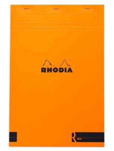 Оранжев блок - пад Rhodia Basics Le R №18 със 70 бели нелинирани листа