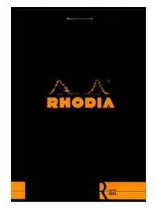 Черен блок - пад Rhodia Basics Le R №13 в А6 формат със 70 листа на широки редове