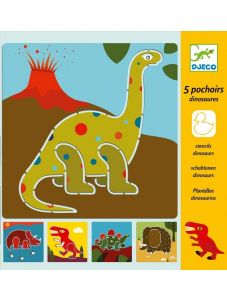 Шаблони за рисуване Djeco - Динозаври