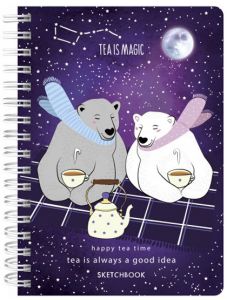 Скицник Drasca Happy Tea Time: Tea Is Magic, A6 60 листа