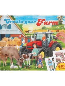 Книжка със стикери: Създай своята ферма