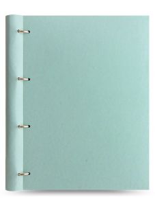 Тефтер Filofax Clipbook Classic Pastels A4 Notebook Duck Egg с метални рингове