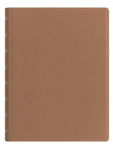 Тефтер Filofax Notebook Saffiano A5 Fawn със скрита спирала и линирани листа