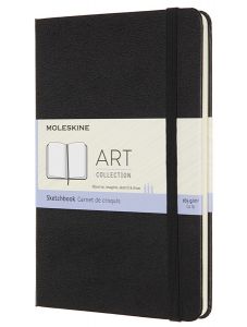 Тефтер Moleskine Art Sketchbook Medium Black с твърди корици