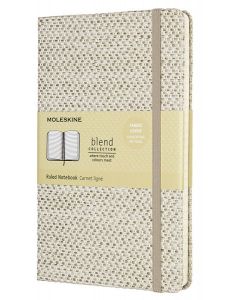 Тефтер Moleskine Limited Editions Blend Jacquard Weave Beige с твърди корици и линирани страници