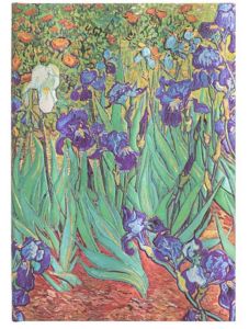 Тефтер Paperblanks - Van Gogh's Irises Midi, 13 х 18 см.