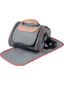 Термо чанта Maped Concept Picnik, светлосива с червен кант