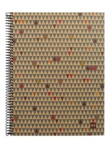 Тетрадка Miquelrius Ecotriangles А4 формат, със 120 листа на малки квадратчета