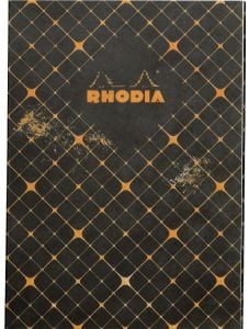 Тетрадка Rhodia Heritage Quadrille Black, 160 страници на малки квадратчета