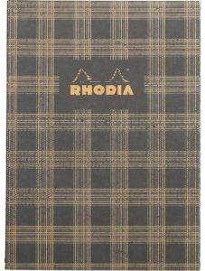 Тетрадка Rhodia Heritage Tartan Black А5, 64 страници на малки квадратчета